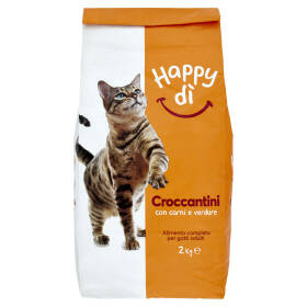 Happy dì Gatto Croccantini con Carne 2 kg