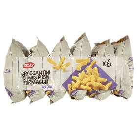 Selex Croccantini di Mais al Formaggio 6x25 g