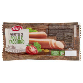 Selex 3 Wurstel di Pollo e Tacchino 250 g