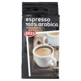 Selex Caffé 100% Arabica Tostato e Macinato 250 g