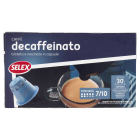 Selex Caffé in Capsule Decaffeinato Compatibili Nespresso 30 pezzi