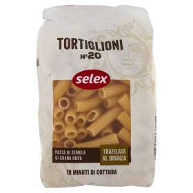 Selex Pasta di Semola Trafilata al Bronzo Tortiglioni 500 g