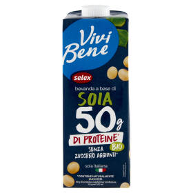 Selex Vivi Bene Bevanda a Base di Soia Altoproteica Biologica 1 L
