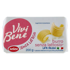 Selex Vivi Bene Burro senza Lattosio 200 g