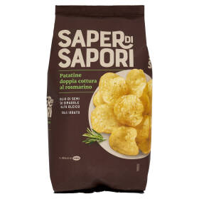 Selex Saper di Sapori Patatine Doppia Cottura Gusto Rosmarino 130 g