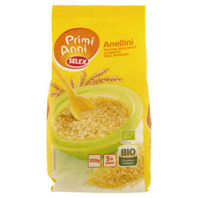 Selex Primi Anni Pastina per l'Infanzia Anellini Biologica 350 g