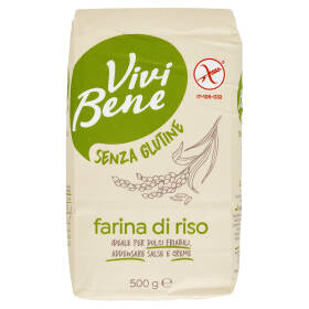 Vivi Bene Senza Glutine Farina di Riso Senza Glutine 500 g