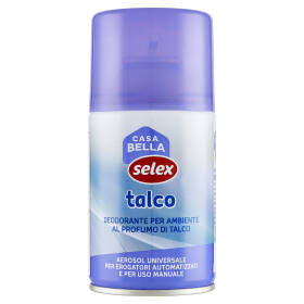 Selex Casa Bella Deodorante Ambiente per Erogatore Automatizzato Ricarica Talco 250 ml