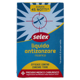Selex Insetticida Liquido Antizanzare Ricarica per Elettroemanatore 33 ml