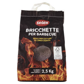 Selex Bricchette di Carbone Vegetale 2,5 kg