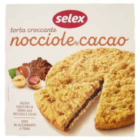 Selex Torta Croccante con Nocciole e Cacao 500 g