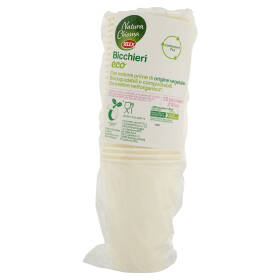 Selex Natura Chiama Bicchieri in Cartoncino Eco Biodegradabili e Compostabili 210 cc 25 pezzi