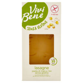 Vivi Bene Senza Glutine Pasta di Mais e Riso Lasagne Senza Glutine 250 g