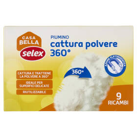 Selex Casa Bella Piumino Cattura Polvere 360° 9 pezzi