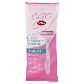 Selex Ego Rasoio 3 Lame Usa e Getta Donna 6 pezzi