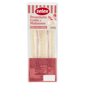 Selex Tramezzini Farciti Prosciutto Cotto e Maionese 2x75 g