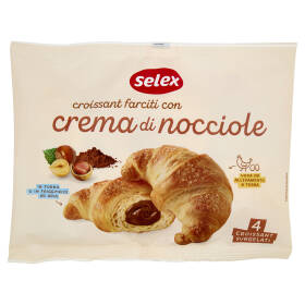 Selex Croissant Farciti con Crema di Nocciole Surgelati 4x85 g