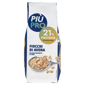 Piùpro Fiocchi di Avena ad Alto Contenuto di Fibre 350 g