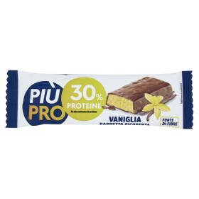 Piùpro Barrette Proteiche Gusto Vaniglia Ricoperte al Cioccolato al Latte 40 g