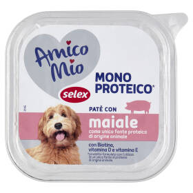Selex Amico Mio Cane Paté con Maiale Mono Proteico 150 g