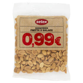 Selex Frutta Secca Arachidi Sgusciate Tostate e Salate 100 g
