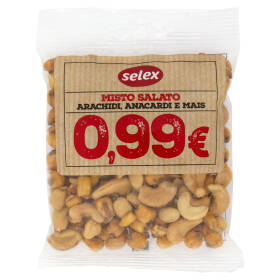 Selex Frutta Secca Mista Tostata e Salata 100 g
