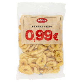 Selex Chips di Banana Fritta e Zuccherata 90 g