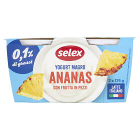 Selex Yogurt Magro Ananas 2x125 g