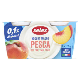 Selex Yogurt Magro Pesca 2x125 g