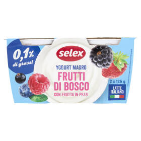 Selex Yogurt Magro Frutti di Bosco 2x125 g