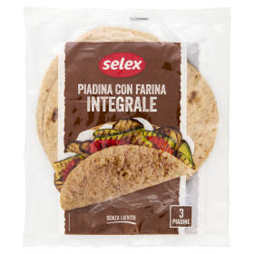 Selex Piadine con Farina Integrale 3x75 g