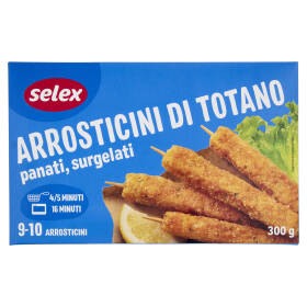 Selex Arrosticini di Totano Panati Surgelati 300 g