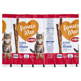 Selex Amico Mio Gatto Stick con Manzo 7x5 g