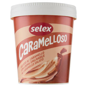 Selex Gelato al Caramello con Crema Spalmabile al Caramello Salato 230 g