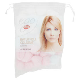Selex Batuffoli in Cotone Colorati 40 pezzi