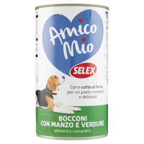 Selex Amico Mio Cane Bocconi con Manzo e Verdure 1,23 kg