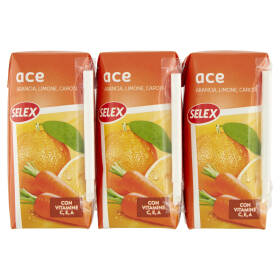 Selex Succo Ace Arancia Limone Carota 3x200 ml