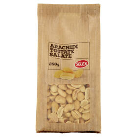 Selex Frutta Secca Arachidi Sgusciate Tostate e Salate 250 g