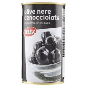 Selex Olive Nere Hojiblanca Denocciolate in Salamoia 340 g