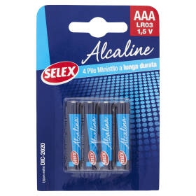 SELEX - PILE MINISTILO AAA - 4 PEZZI