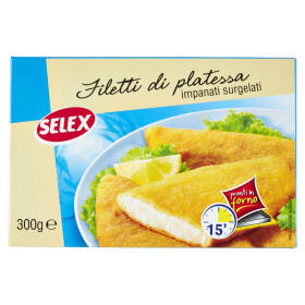Selex Filetti di Platessa Impanati Surgelati 300 g