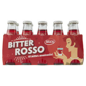 Selex Aperitivo Analcolico Bitter Rosso 10x100 ml