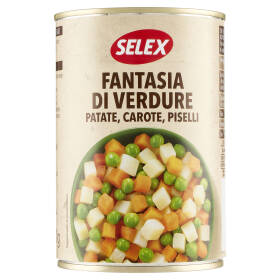 Selex Fantasia di Verdure Patate, Carote, Piselli 400 g