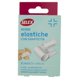 Selex Bende Elastiche con Graffetta 6x400 cm 2 pezzi
