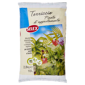 Selex Giardinaggio Terriccio per Piante d'Appartamento 10 L