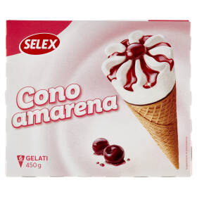 Selex 6 Coni di Gelato Amarena 450 g