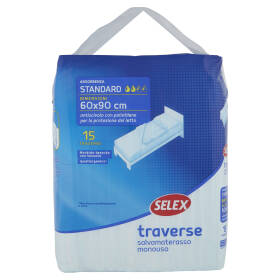 Selex Traverse Salvamaterasso Monouso 60X90 cm 15 pezzi