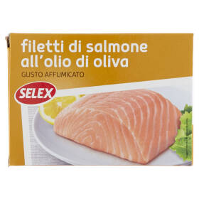 Selex Filetti di Salmone Gusto Affumicato all'Olio di Oliva 115 g