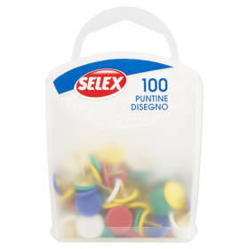 Selex Puntine da Disegno Colorate 100 pezzi