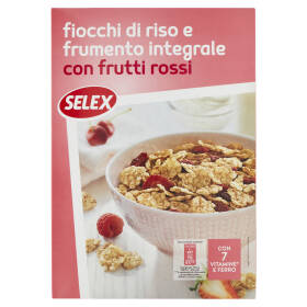 Selex Fiocchi di Riso e Frumento Integrale con Frutti Rossi 300 g
